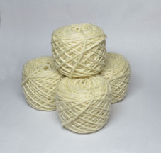 White Shetland Wool